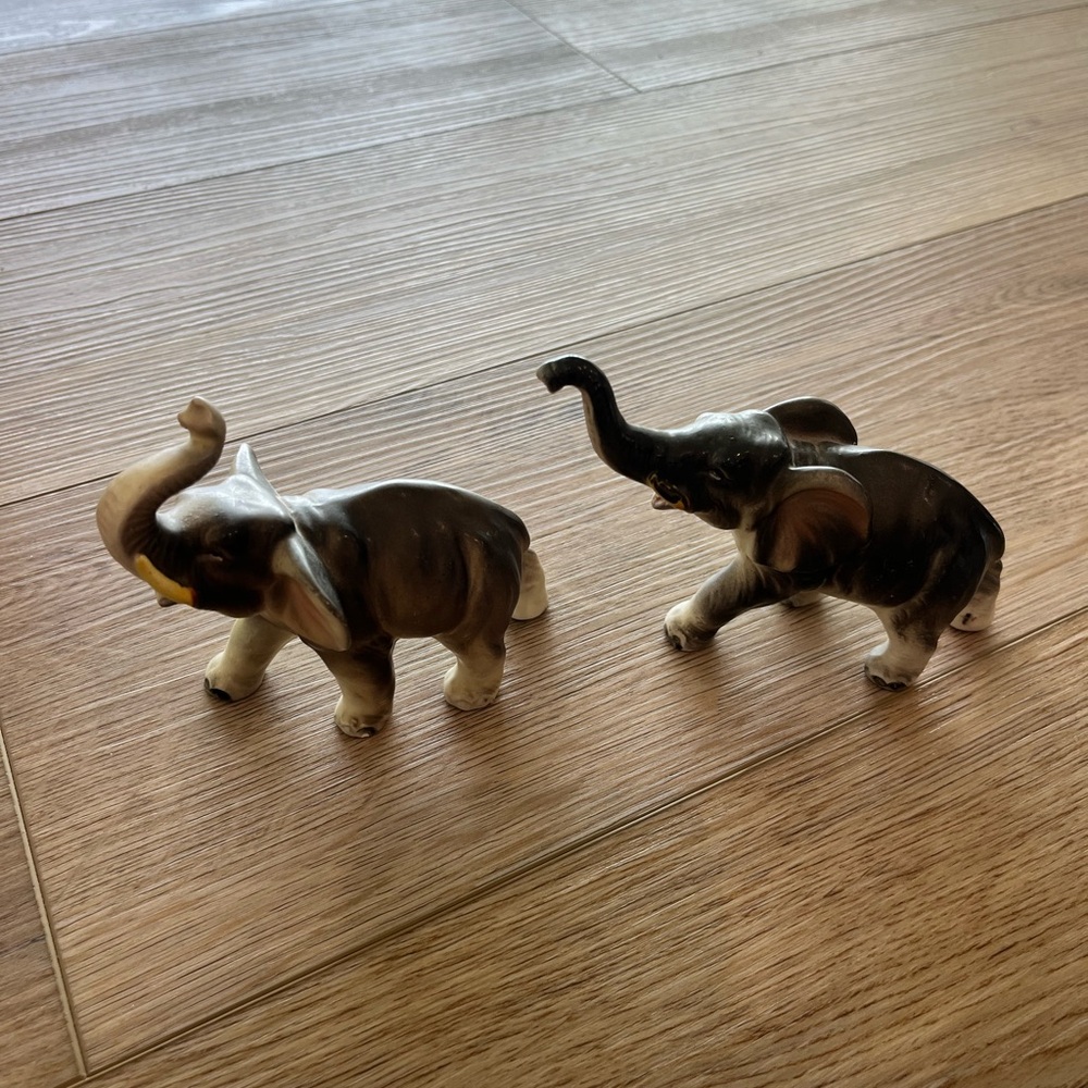 Ceramic Elephant Figurines
